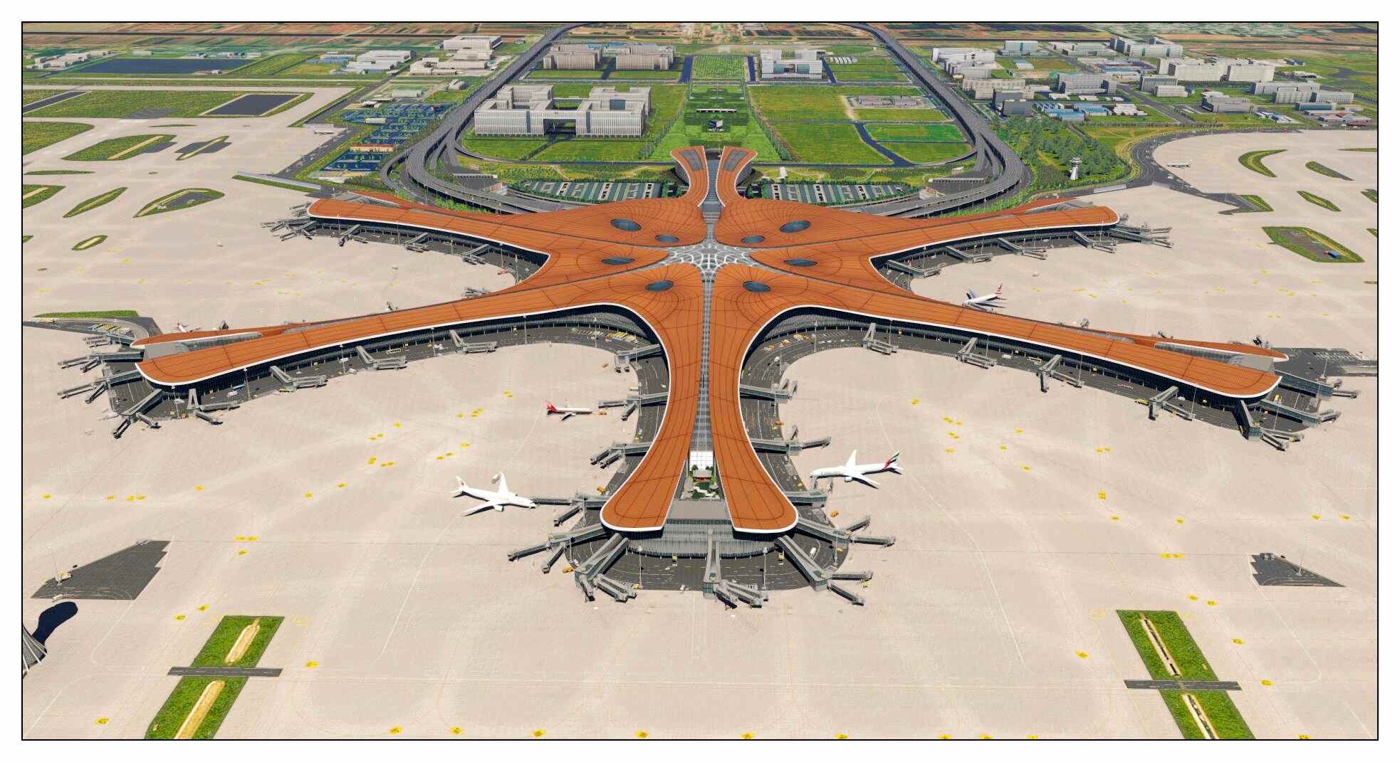 地景zbad北京大兴国际机场正式发布