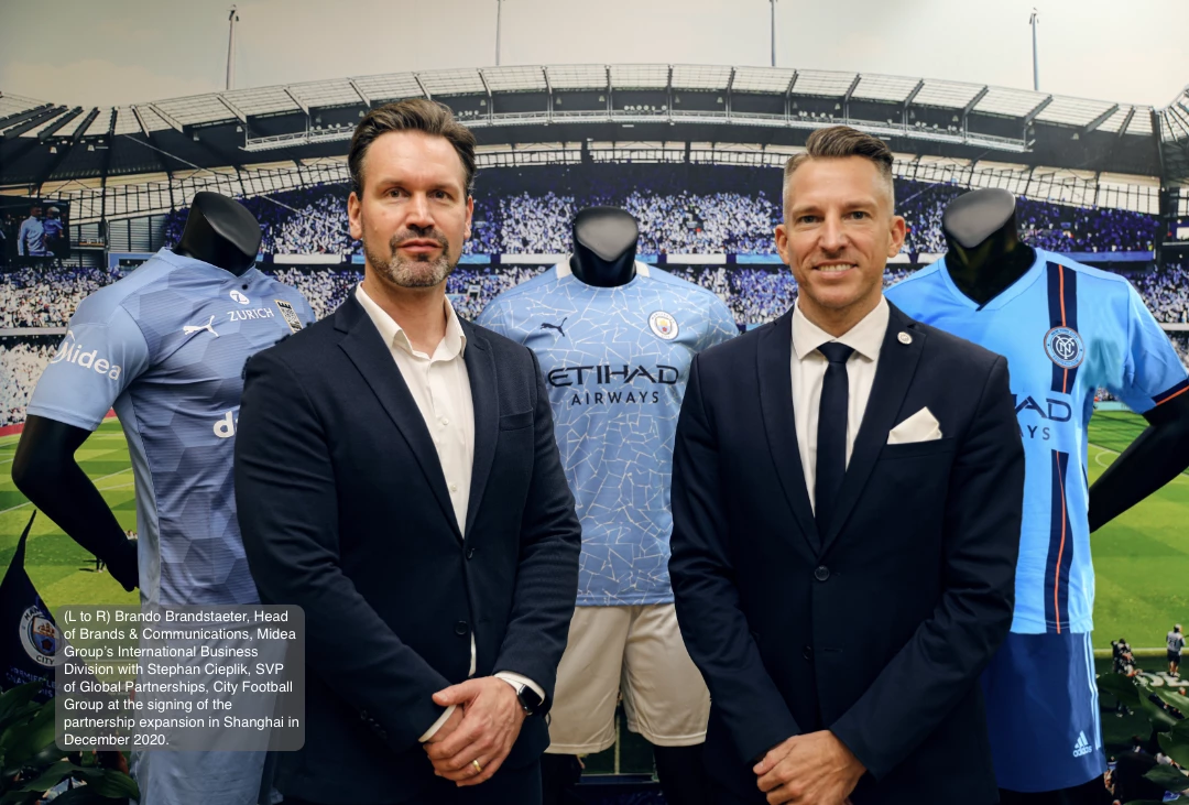 Deson Global 得生全球 Midea Expands Partnership With Manchester City City Football Group