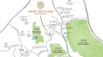 Mont Botanik Location map