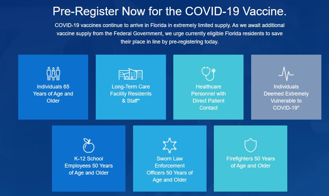 佛州百事通 4月5日佛州所有成年人都可接种疫苗 附 佛州新冠疫苗接种信息汇总