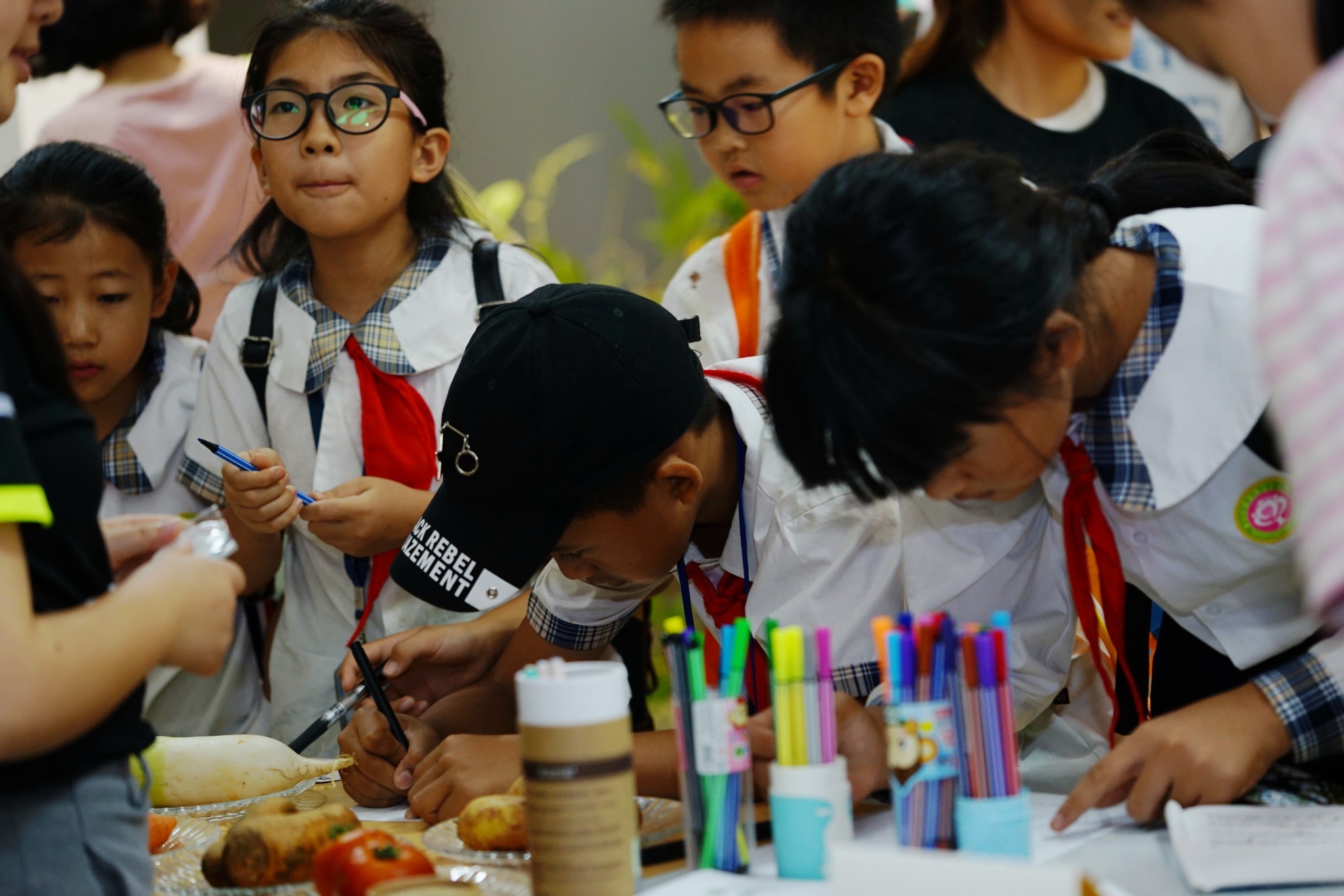 22日的科学节现场（玉最东 摄）